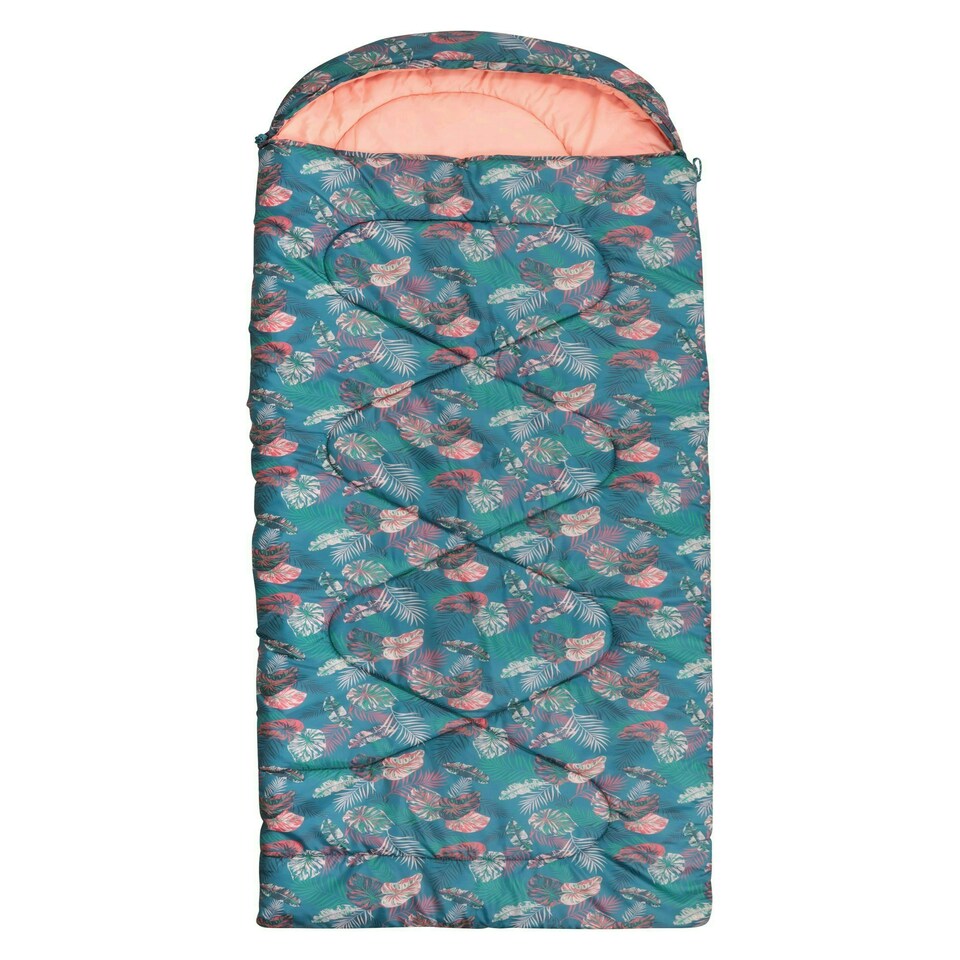 image 1 of Mountain Warehouse Apex 250 Square Sleeping Bag with Carry Bag Two Way Zip Bed Multi
