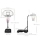 image 3 of HOMCOM Basketball Stand and 94-123cm Height Adjustable Hoo