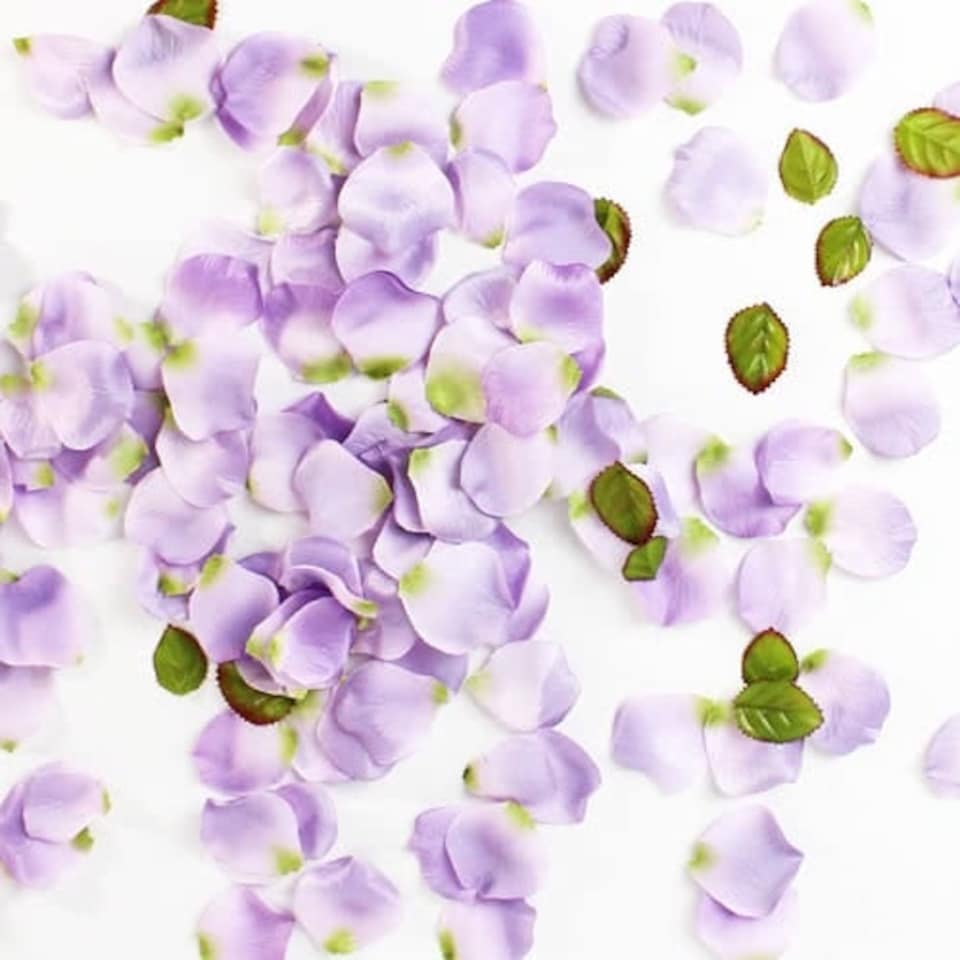 Lilac Fabric Rose Petals
