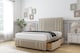 image 3 of Sloomy Kingsley Almond Coniston Divan Bed With Mattress 4 Drawers With 54" Floor Standing Headboard & 12" Matching Footboard 6' Super King | Cream | Almond | Super King | 1