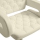 image 8 of HOMCOM Adjustable Height Barstool Steel Pole PU Leather, White