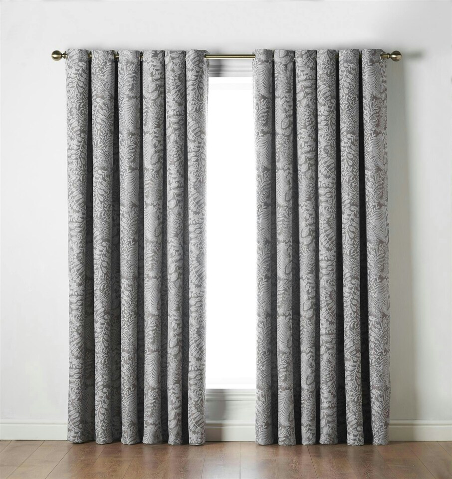 image 1 of Ferndown Blockout Eyelet Curtains - Latte 229 cm x 182 cm