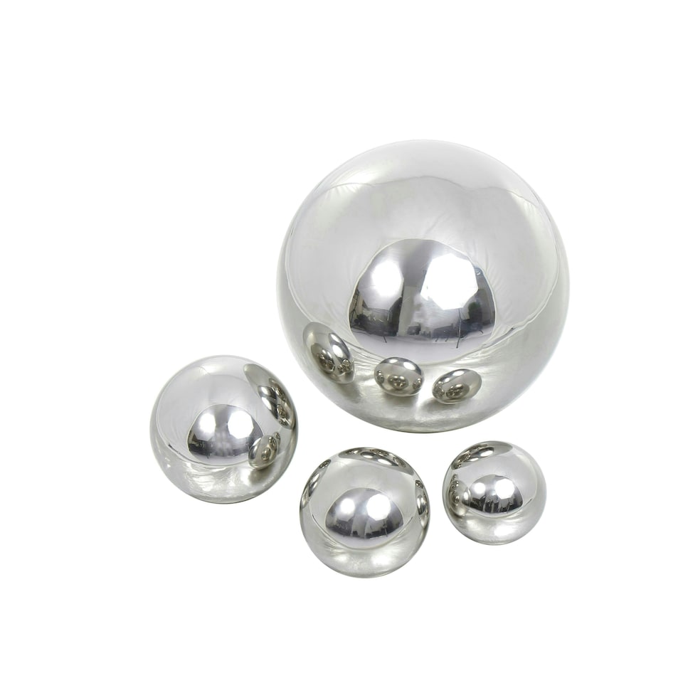 image 1 of Primrose Polished Stainless Steel Gazing Globe in Chrome Silver 12.6cm