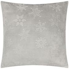 furn. Festive Trees Embossed Cushion Grey