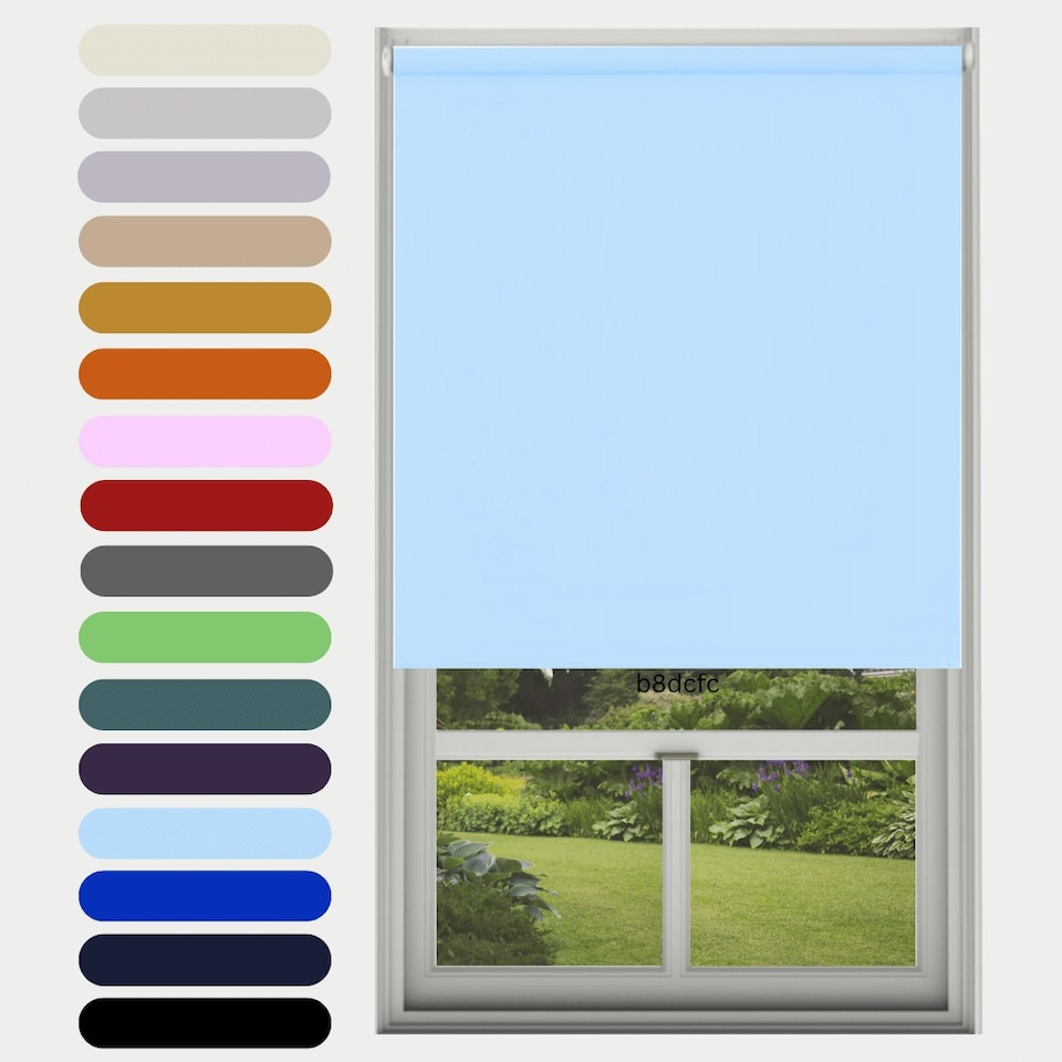 image 1 of Blackout Roller Blind 240cm x 160cm Blue