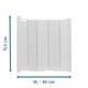 image 2 of BabyDan Alma Foldable Baby Gate 55 - 89cm White