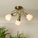 image 2 of Bradford Antique Brass Ceiling Light Gold