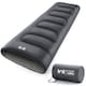 image 1 of Envelope Sleeping Bag 2 Season Single Adult Outdoor Camping 200gsm Trail | Black | Single | 1