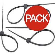 SupaLec Cable Ties (Pack Of 100) - Black - 2.5mm x 100mm