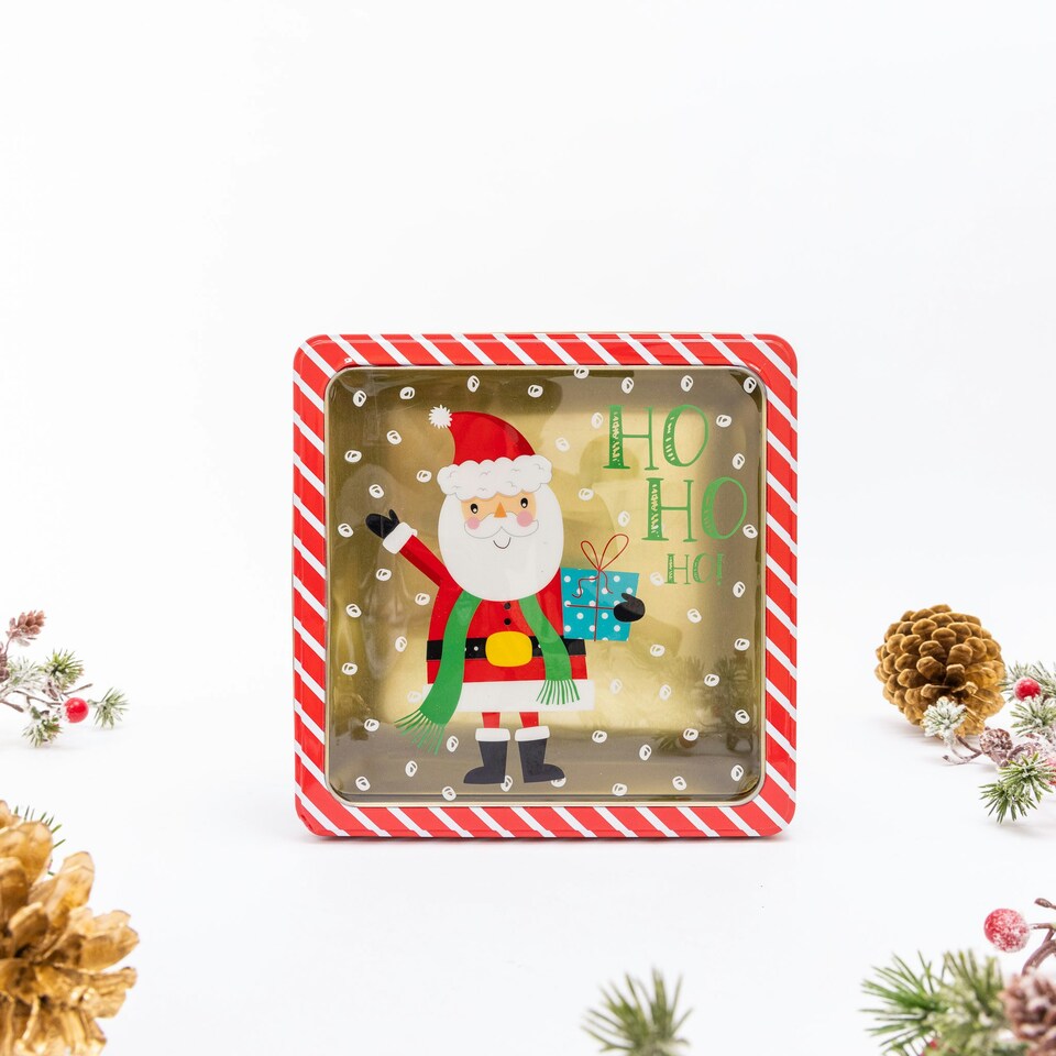 image 1 of 3 Set Square Character Christmas Tins