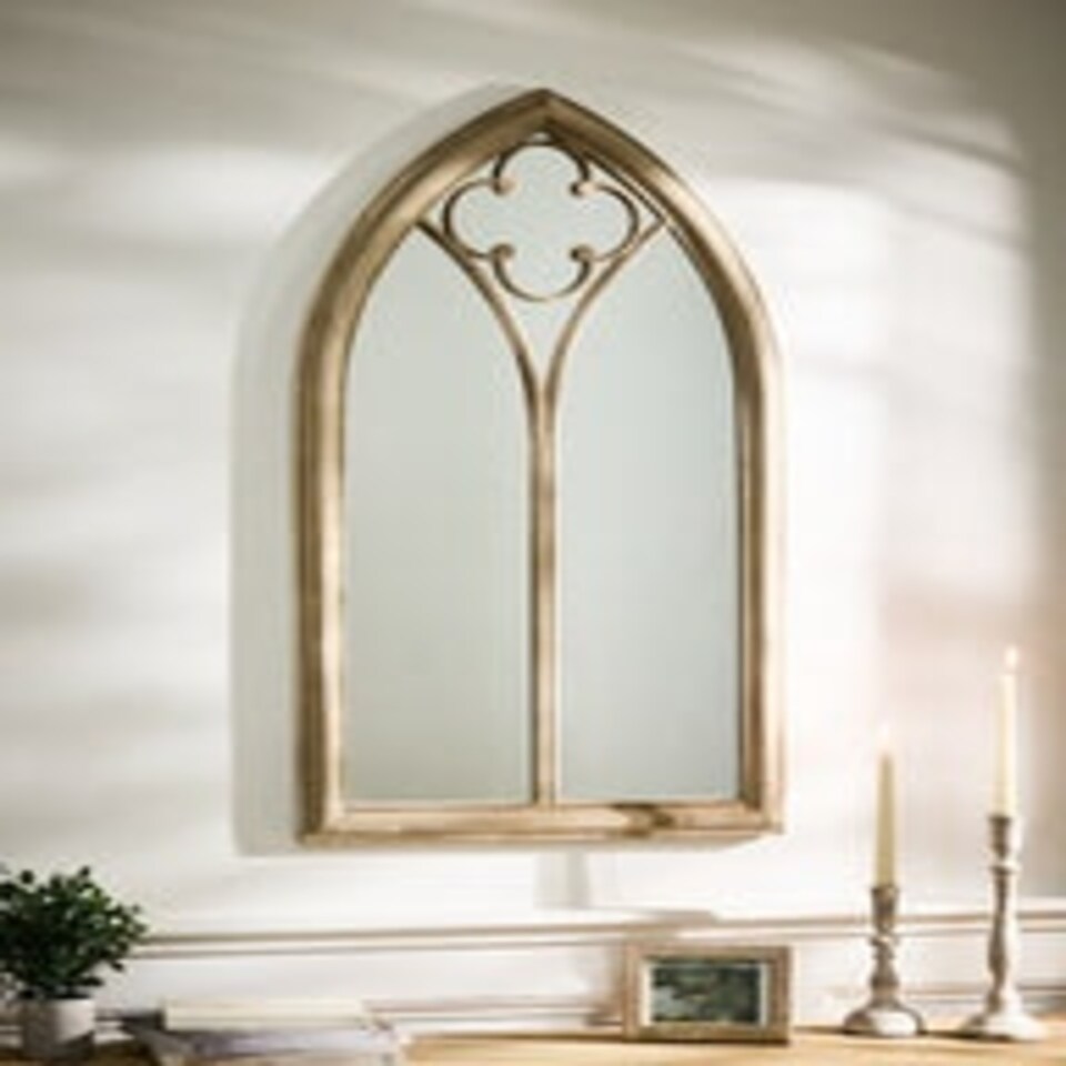 image 1 of Vienne Pointed Arch Window Mirror N/A