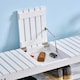 image 8 of HOMCOM 3-Tier Open Shoe Rack Hidden Storage Wood Frame Wide Shelves White White
