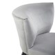 image 5 of Interiors by Premiers Velvet Dining Chair, Dining Room Accent Chair, Velvet Upholstered Wing Chair with Wooden Legs