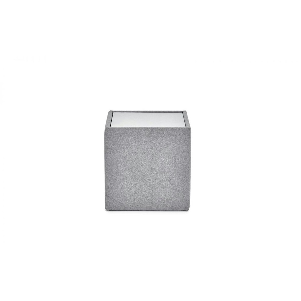 image 1 of Platinum Wool Effect Lamp Table Grey