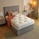 image 3 of Galaxy Hand-Tufted Hybrid Mattress - 20cm Deep, Quilted Soft Sleep Surface | White | Double