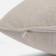 image 3 of OHS 2 x Soft Woven Textured Cushion Covers, 45x45cm - Natural