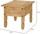 image 4 of Corona Lamp Side Table Mexican Solid Pine End Occasional Table