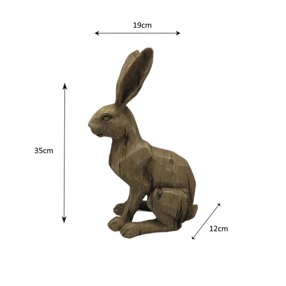 image 1 of Straits Decorative Sat Rabbit Figurine 35cm
