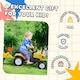 image 6 of HOMCOM Pedal Go Kart Ride on Tractor with Shovel & Rake Four Wheels Child Toy