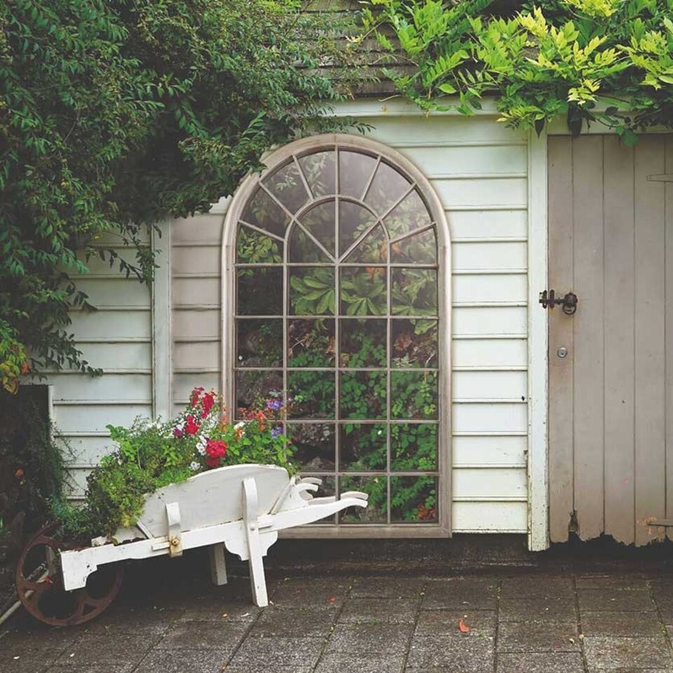 image 1 of Somerley Country Arch Large Garden Mirror 160 x 91 CM N/A