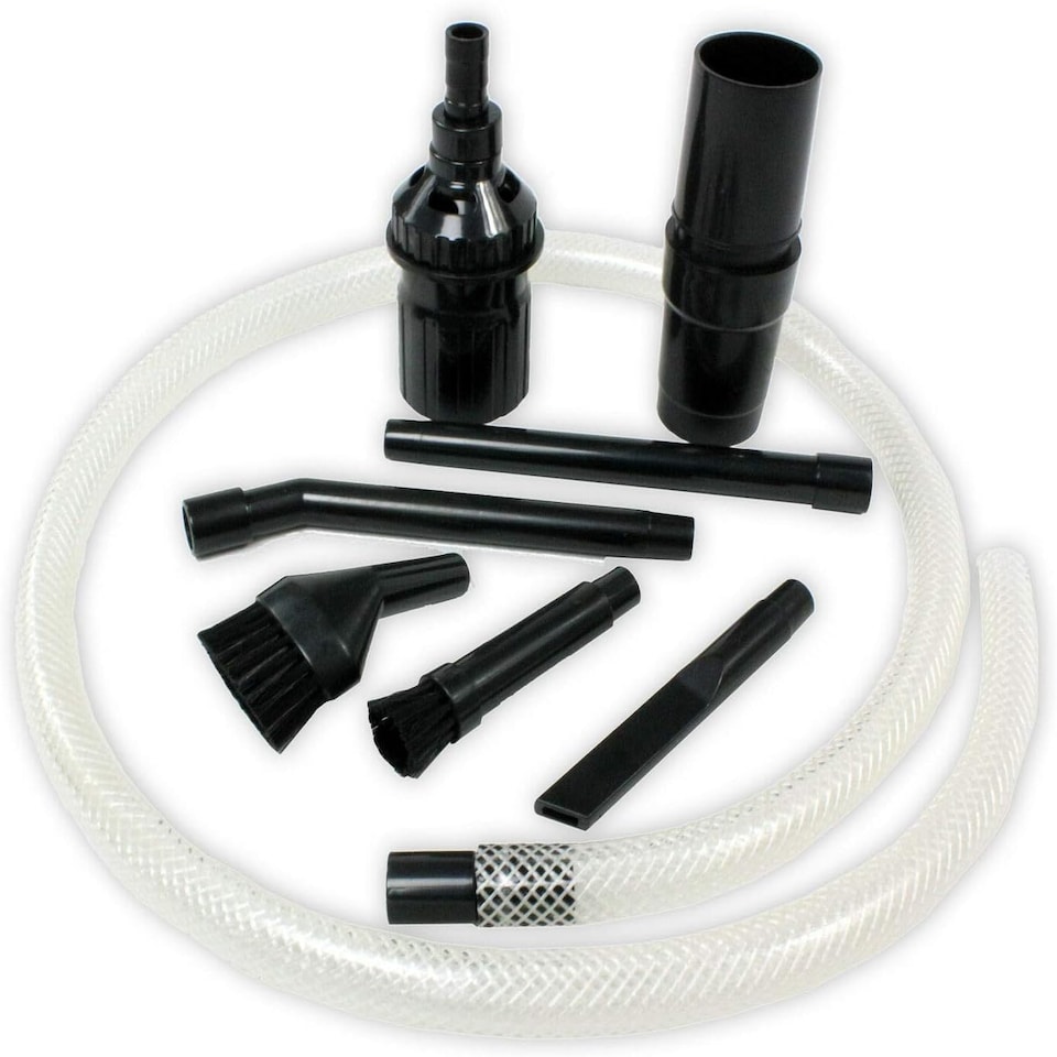 image 1 of SPARES2GO Universal Vacuum Micro Tool Kit Garage Workshop Dust Extractor Sander 30 - 38mm