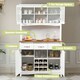 image 7 of COSTWAY Kitchen Storage Cabinet Buffet Cupboard Sideboard White