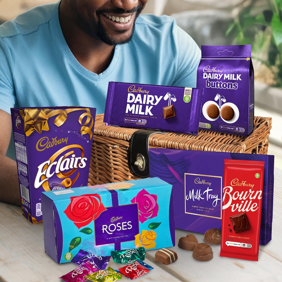 image 1 of Cadbury Classic Chocolate Hamper Basket