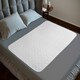 image 9 of Incontinence Bed Pads Non Slip - Extra Heavy Absorbency Washable Bed Sheets, Soft Cotton Waterproof Mattress Protector, Bed Wetting Mats, Double Size Absorbs 2L White | 2 pack | Double