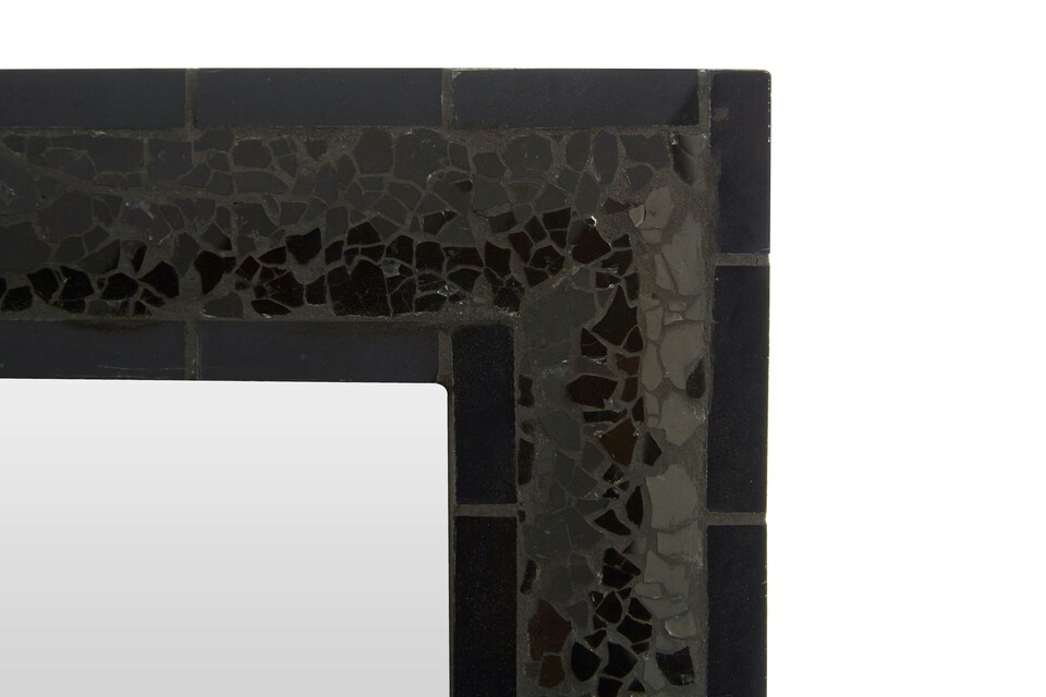 image 1 of Orsina Mosaic 5x7 Photo Frame, Black Picture Frame For Mantle, Shelf, Decorative Picture Frame For Home Display