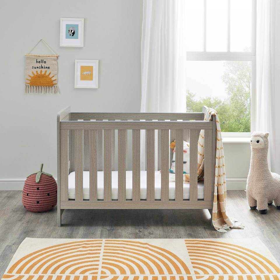 image 1 of Babymore Caro Mini 3 Piece Room Set - Grey Wash