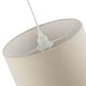 image 4 of Light Taupe Oatmeal Linen Fabric Drum Lamp Shade with Cotton Lining | Cream | Oatmeal | 1