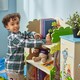 image 2 of Teamson Kids Dinosaur Kingdom Bookshelf Toy Furniture
