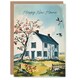 image 1 of Housewarming Quaint White House Timeless Happy New Home Card