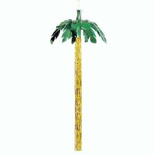 Palm Tree Hanging Foil Decoration - 96 Inches / 243cm
