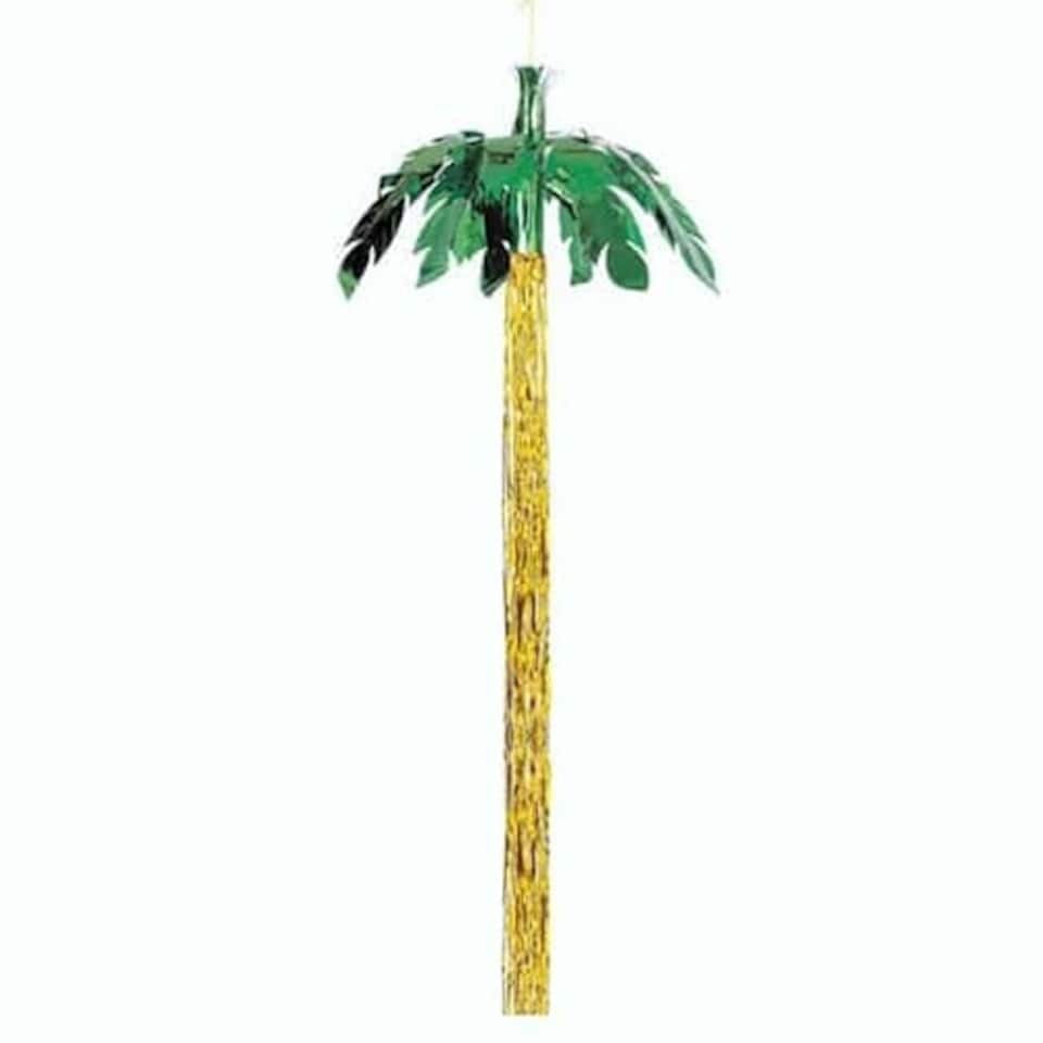 Palm Tree Hanging Foil Decoration - 96 Inches / 243cm
