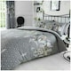 image 1 of VELVETIO Feathers Geometric Printed Duvet Cover Set Reversible Polycotton Beddings Grey | Super King