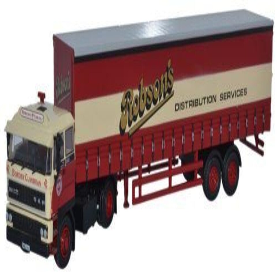 Oxford Diecast DAF 2800 40ft Curtainside Robsons