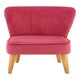 image 1 of Premier Kids Chair, Comfortable Seating Pink Velvet Chair, Easy to Clean Bedroom Chair, Adjustable Small Chair