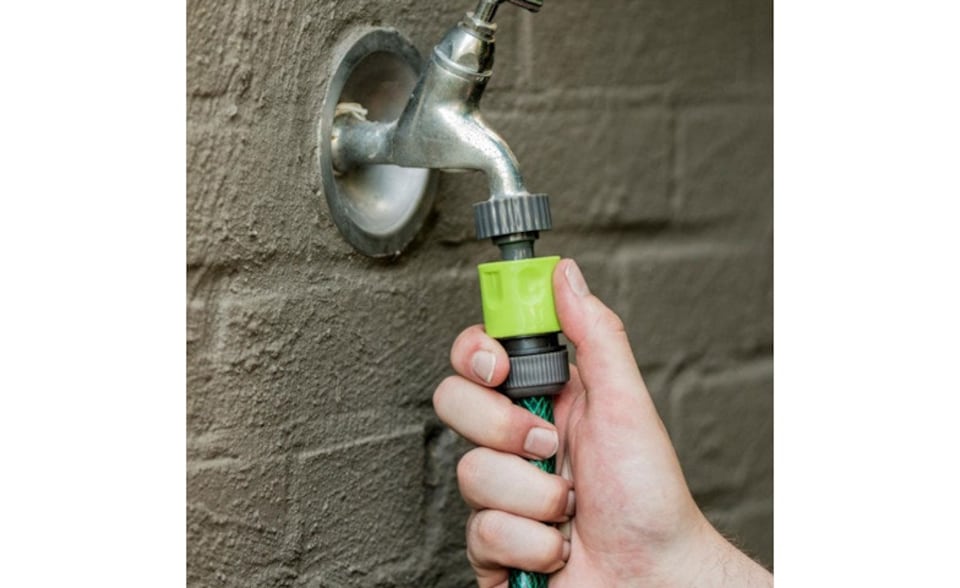 image 1 of 30M Flexible Garden Hose Set with Connectors - Leak-Proof Lightweight and Kink-Free 30M Watering Hose Kit for Home Lawn and Plant Care | Green