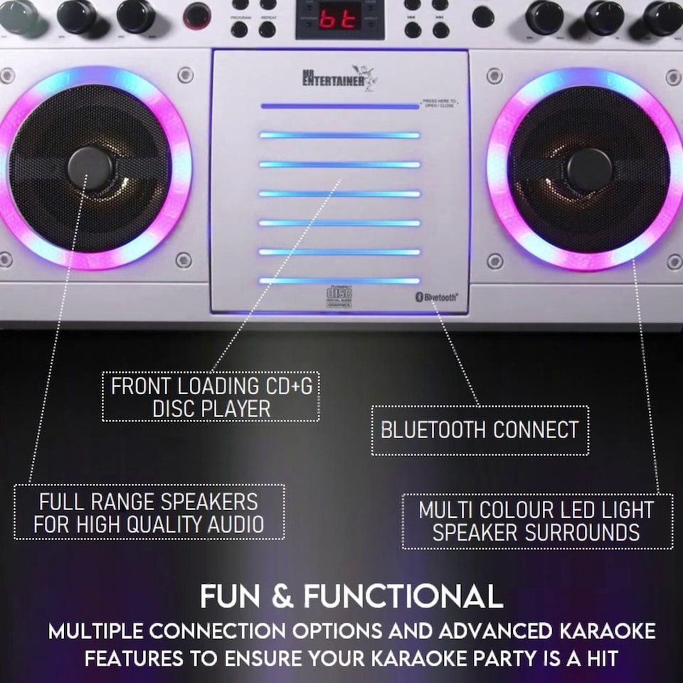 image 1 of Mr Entertainer Beatbox CD+G Karaoke Machine