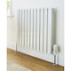 image 1 of 600mm (H) x 770mm (W) - White Horizontal Radiator (Berlin) - SINGLE Panel - (0.6m x 0.77m) - Depth 52mm