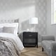 image 2 of Camden Wave Wallpaper in Soft Grey and Silver | Grey | Soft Grey And Silver | 53cm x 10m