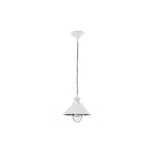 Ntica 1 Light Small Outdoor Ceiling Pendant Light White, Copper, E27