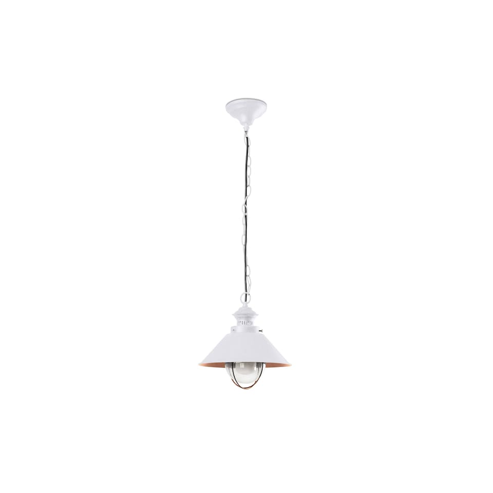 image 1 of Ntica 1 Light Small Outdoor Ceiling Pendant Light White, Copper, E27