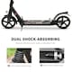 image 6 of HOMCOM Folding Kick Scooter with Big Wheels for 14+ Teens Adult, Black