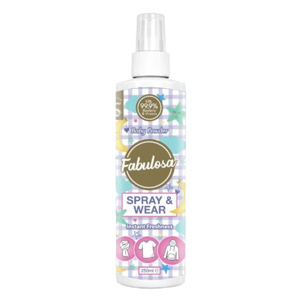 image 1 of Fabulosa Baby Powder Cleaning Bundle 6 Piece Multipurpose Disinfectant Spray and Wear