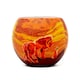 image 1 of Benaya Lion & Cub Glass Silhouette Tealight Candle Holder