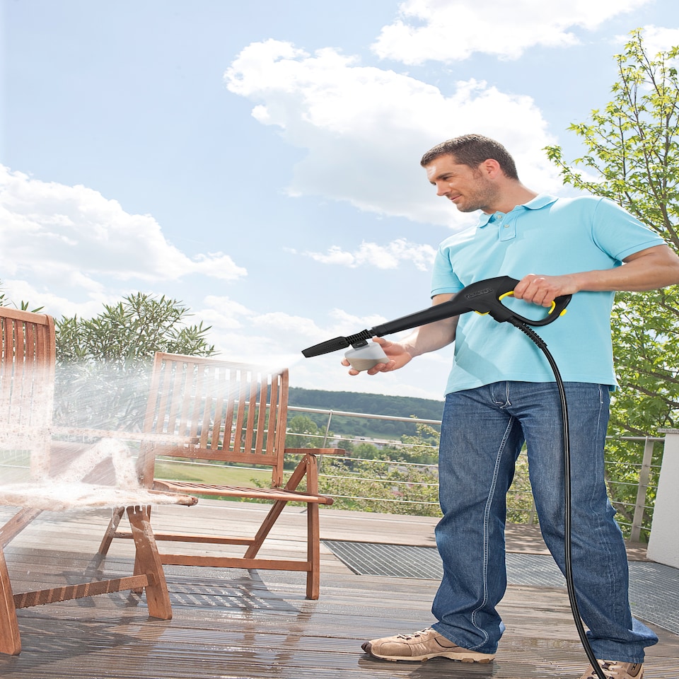 image 1 of Karcher K 4 Pressure Washer and Stair Brush