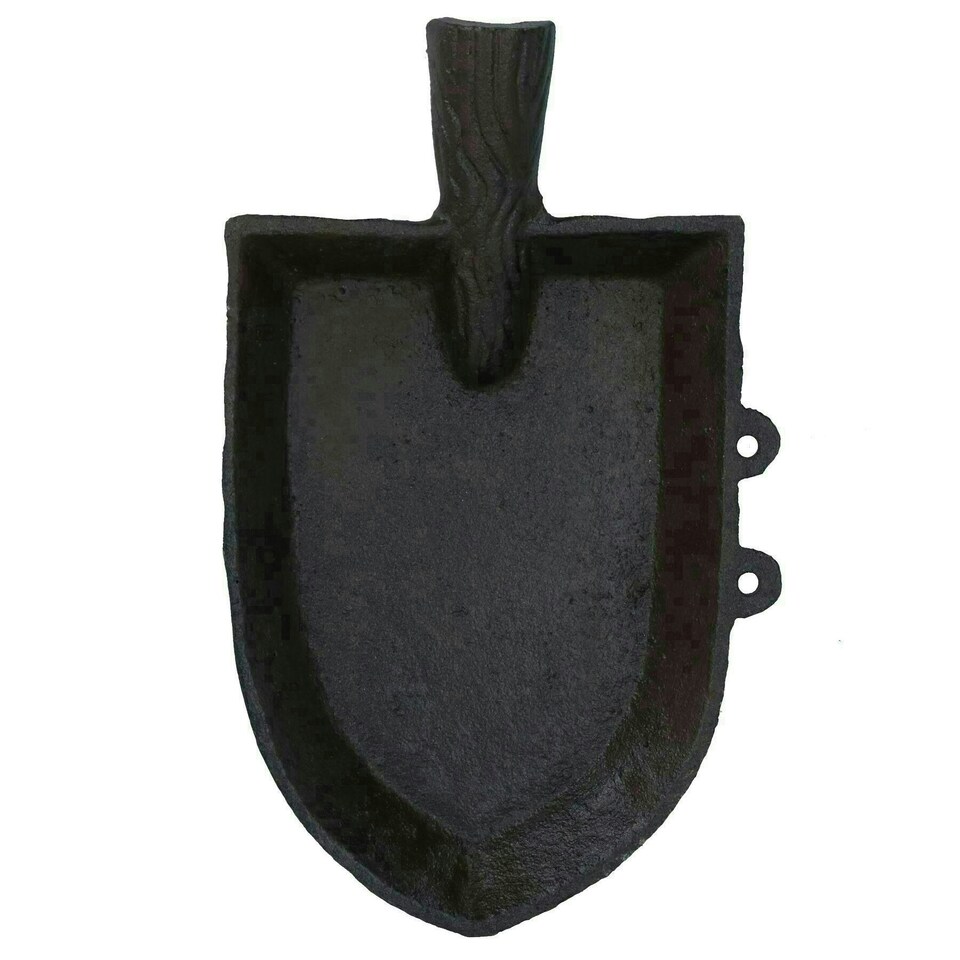 image 1 of Trowel Spade Bird Bath Feeder Cast Iron Feeder Ornament Garden House Yard