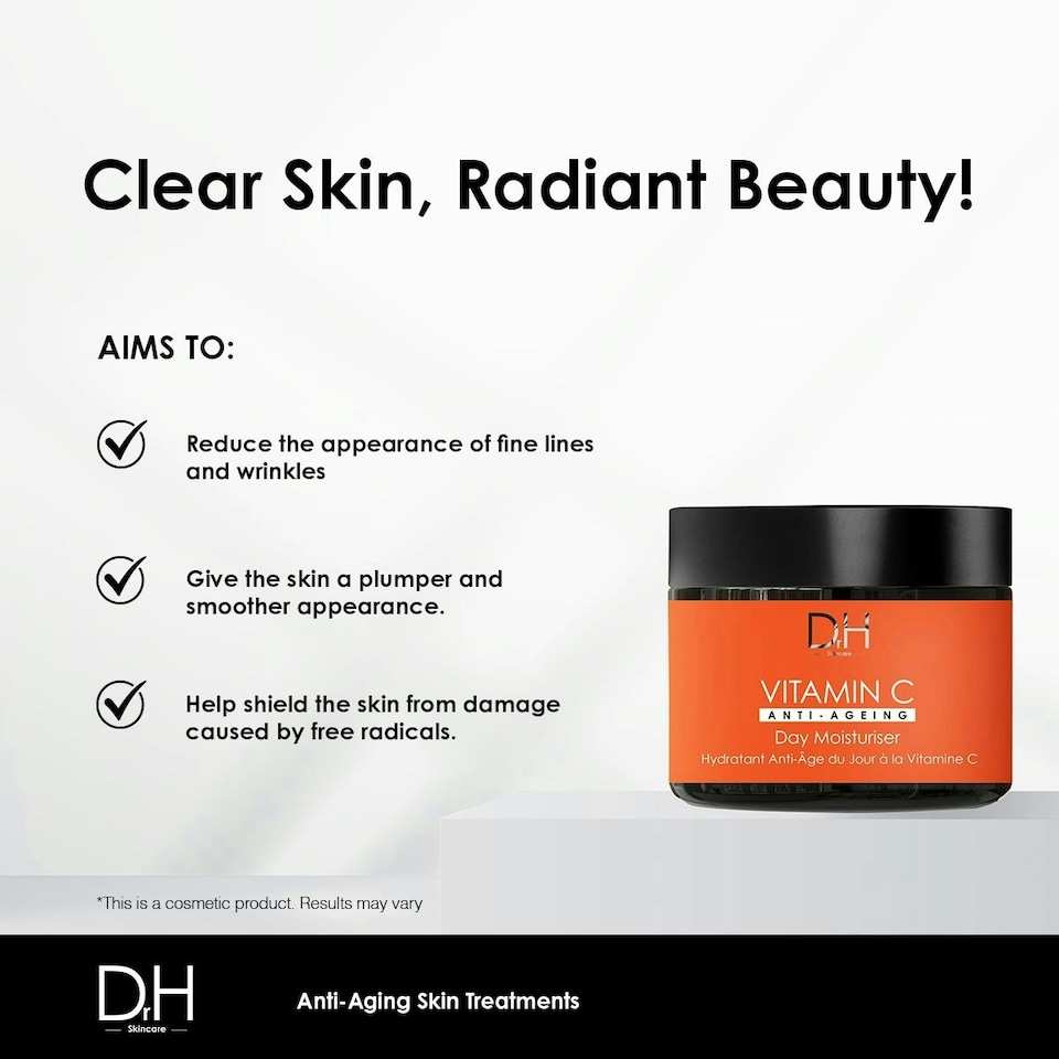 image 1 of Dr H Vitamin C Anti-Ageing Day Moisturiser 60ml
